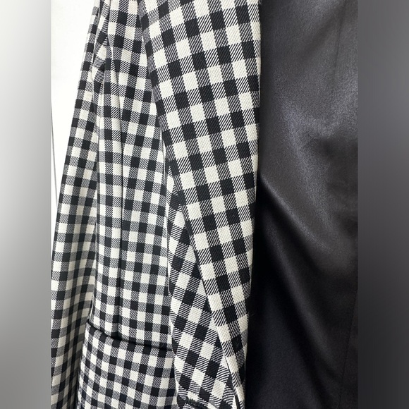 ei8ht dreams Virgin Wool Plaid Print Blazer Size 4 - Picture 10 of 12